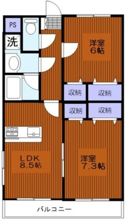 Gathar Court 1stの物件間取画像